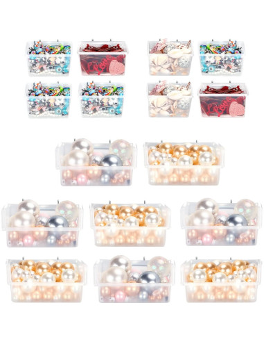 Kit de 16 Contenedores de Plástico Yookeer para Tablero de Clavos