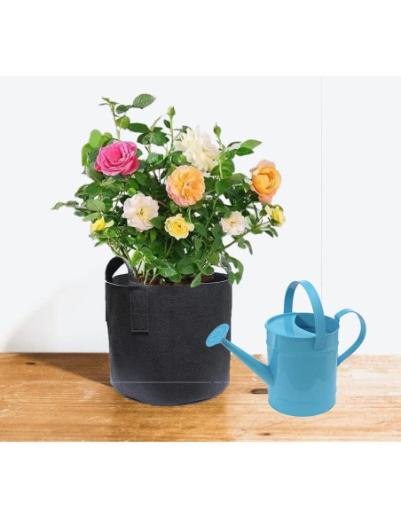 Paquete de 6 bolsas de cultivo VGE 3.78L con asas para plantas Paquete de 6 bolsas de cultivo VGE 3.78L con asas para plantas