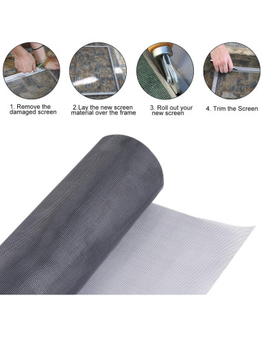 Kit de Reparación de Pantallas de Fibra de Vidrio Pazaka 48 x 100 cm