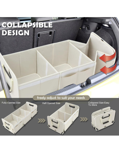 Organizador de Maletero de Coche TDCQQGQQ con Bolsa Térmica