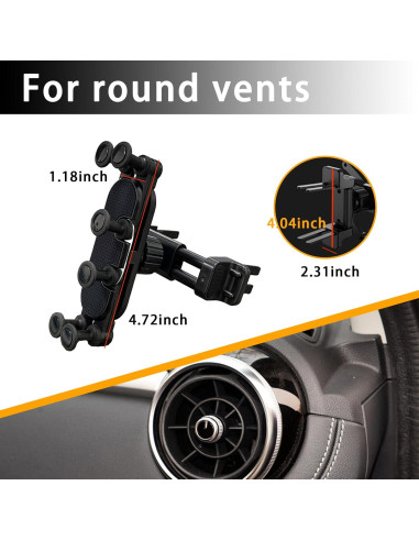 Soporte de Teléfono para Coche Sunvie Invisible Rotatable