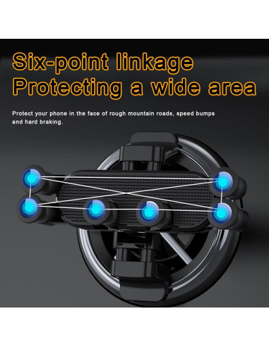 Soporte de Teléfono para Coche Sunvie Invisible Rotatable