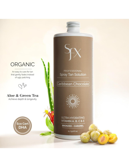SunFX Spray Bronceador Orgánico Chocolate Caribeño 113g SunFX Spray Bronceador Orgánico Chocolate Caribeño 113g