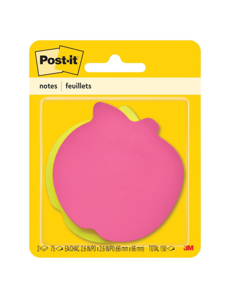 Notas Post-it Manzana 7.4x7.1 cm 2 Bloc 75 Hojas 3M Notas Post-it Manzana 7.4x7.1 cm 2 Bloc 75 Hojas 3M