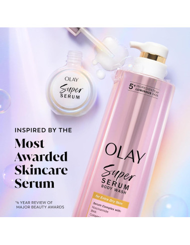 Olay Super Serum Gel de Ducha 549 ml para Piel Extra Seca