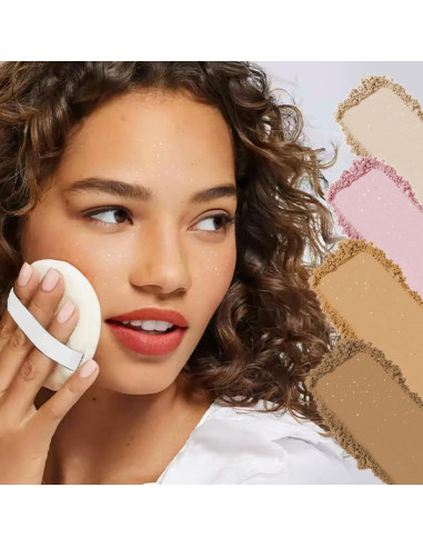 Polvo Suelto Fijador de Maquillaje Onkessy 40g Acabado Mate