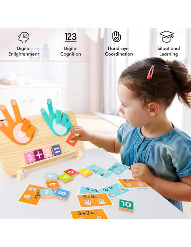 Juguete de Aprendizaje Matemático Montessori YGJT - Bloques de Madera