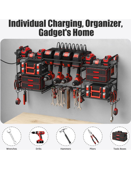 Organizador de Herramientas Eléctricas CCCEI Montaje en Pared 99cm Organizador de Herramientas Eléctricas CCCEI Montaje en Pared 99cm