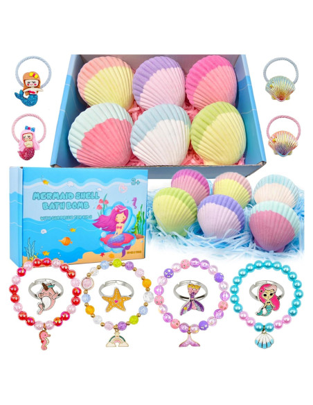 Bolas de Baño Sirena Usand - 6 Pcs con Juguetes Sorpresa Bolas de Baño Sirena Usand - 6 Pcs con Juguetes Sorpresa