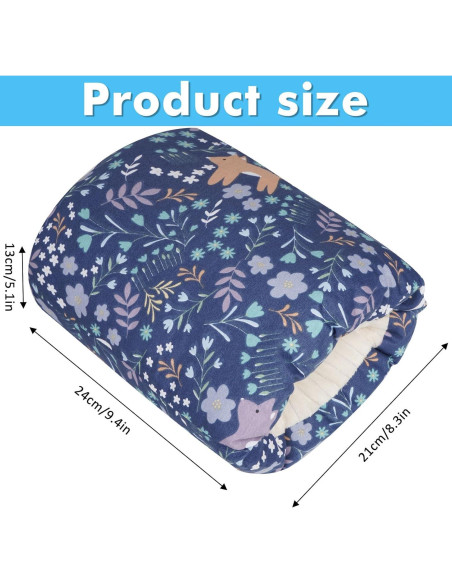 Almohada de Lactancia TEUOPIOE 100% Algodón Bosque Azul Almohada de Lactancia TEUOPIOE 100% Algodón Bosque Azul