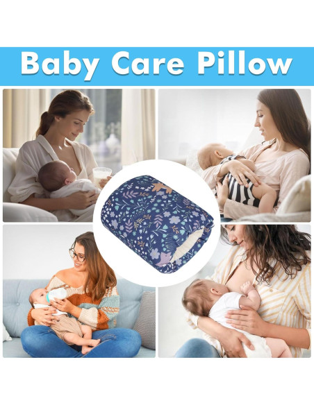 Almohada de Lactancia TEUOPIOE 100% Algodón Bosque Azul Almohada de Lactancia TEUOPIOE 100% Algodón Bosque Azul