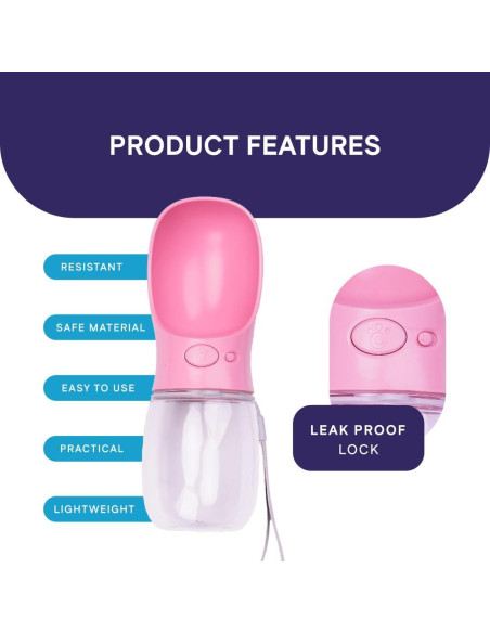 Botella de Agua Portátil para Perros Hangzhou Rena 350 ml Azul Botella de Agua Portátil para Perros Hangzhou Rena 350 ml Azul