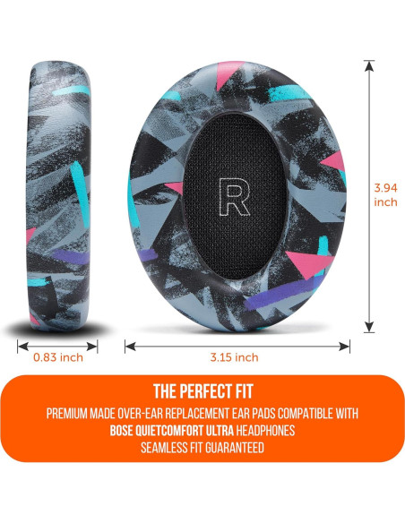 Almohadillas de Reemplazo Wicked Cushions para Bose QC Ultra - Negro Almohadillas de Reemplazo Wicked Cushions para Bose QC Ultra - Negro