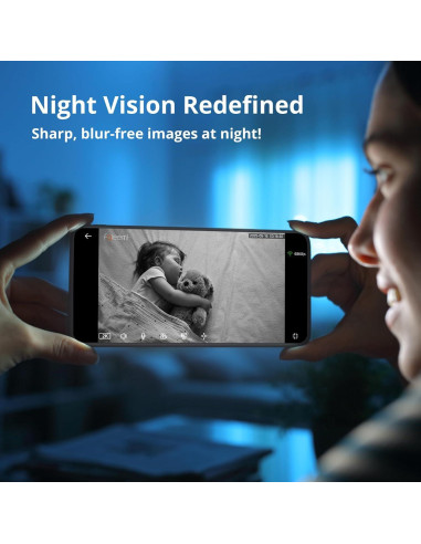 Cámara de Seguridad WiFi Faleemi FS3 2K Interior 360 con Audio