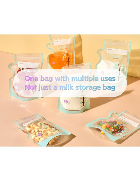 Bolsas de Almacenamiento de Leche Materna LXAIVNK 180ml - 60 Unidades Bolsas de Almacenamiento de Leche Materna LXAIVNK 180ml - 60 Unidades