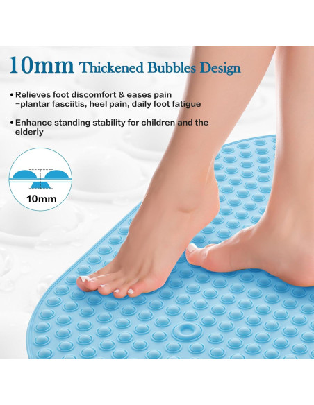 Alfombrilla de Baño Antideslizante Joiyota 69x39 cm Azul Alfombrilla de Baño Antideslizante Joiyota 69x39 cm Azul