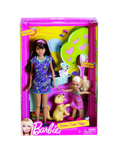 Muñecas Barbie Hermanas Skipper y Chelsea con Taffy