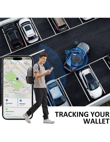 Cartera Inteligente AI TRACKTAG con Rastreador GPS para iOS