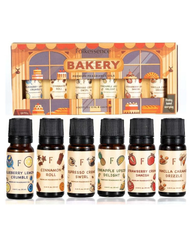 Set de 6 Aceites Esenciales Folkulture 10 ml Panadería