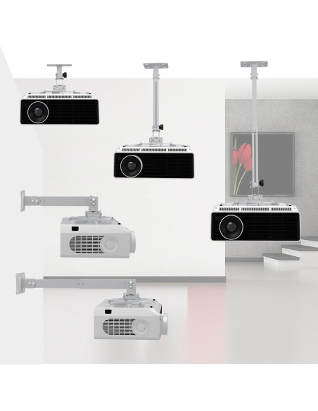 Soporte de Techo para Proyector Universal uinehiot Ajustable 14-64 cm Soporte de Techo para Proyector Universal uinehiot Ajustable 14-64 cm