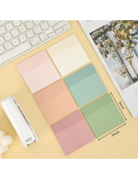 Notas Adhesivas Transparentes EOOUT 6 Blocs 7.62x7.62 cm 6 Colores Notas Adhesivas Transparentes EOOUT 6 Blocs 7.62x7.62 cm 6 Colores