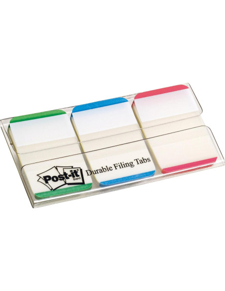 Pestañas Post-it 1" Rayadas Verde Azul Rojo 66 Pestañas Pestañas Post-it 1" Rayadas Verde Azul Rojo 66 Pestañas