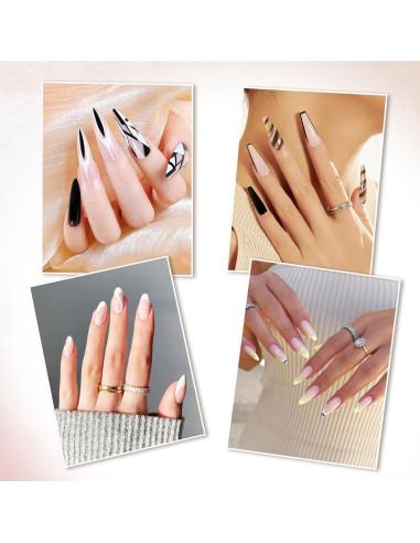 Cinta para Uñas FdcLixuvol 6 Piezas 0.5cm x 10cm Blanca