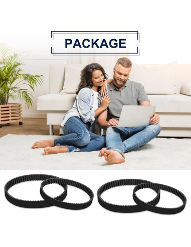 Conjunto de 4 Correas de Reemplazo KEEPOW para Bissell ProHeat