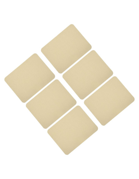 Parche de Tela para Planchar MECCANIXITY 6 Piezas Beige 12.5x9.5 cm Parche de Tela para Planchar MECCANIXITY 6 Piezas Beige 12.5x9.5 cm