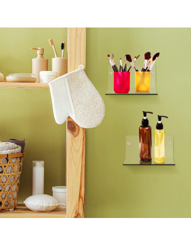 Estantes Flotantes Acrílicos Yalikop 10 Piezas 10x5 cm