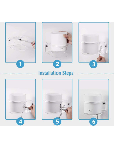 Soporte de Montaje en Pared VOMENC para TP-Link Deco X20/X60 - Ahorra Espacio Soporte de Montaje en Pared VOMENC para TP-Link Deco X20/X60 - Ahorra Espacio
