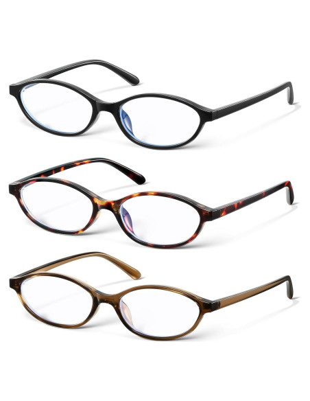Gafas Retro Ovaladas KUGUAOK Bloqueo Luz Azul Mujer 90s Gafas Retro Ovaladas KUGUAOK Bloqueo Luz Azul Mujer 90s