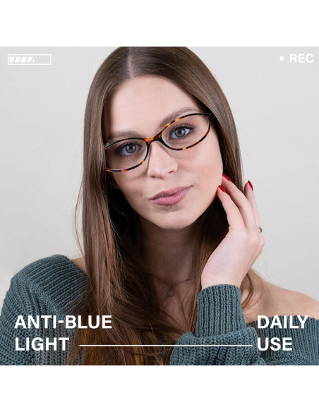 Gafas Retro Ovaladas KUGUAOK Bloqueo Luz Azul Mujer 90s Gafas Retro Ovaladas KUGUAOK Bloqueo Luz Azul Mujer 90s