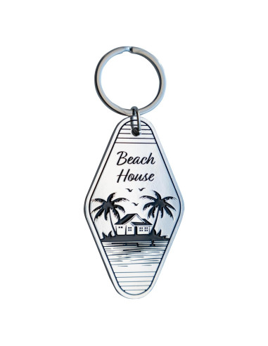 Llave de metal retro para casa de vacaciones - 7.62 cm