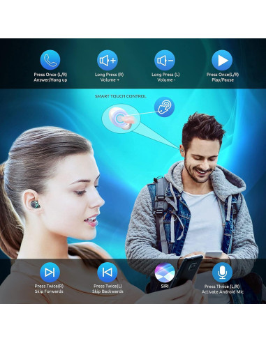 Auriculares Inalámbricos Volt Plus Tech MD06 Bluetooth 5.3 IPX4