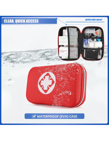 Kit de Primeros Auxilios Compacto KNVBIN 201 Suministros Impermeable