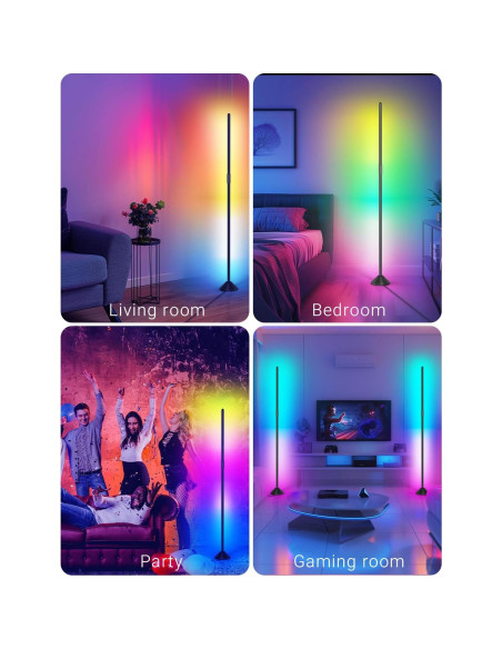 Lámpara de Pie Inteligente DAYBETTER 1200 Lúmenes RGB Ajustable Lámpara de Pie Inteligente DAYBETTER 1200 Lúmenes RGB Ajustable
