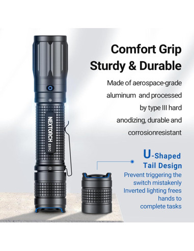 Linterna Recargable NEXTORCH E51C 1600 Lúmenes LED Impermeable