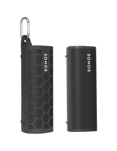 Funda de Transporte Silicona Seracle para Sonos Roam 2 - Negro