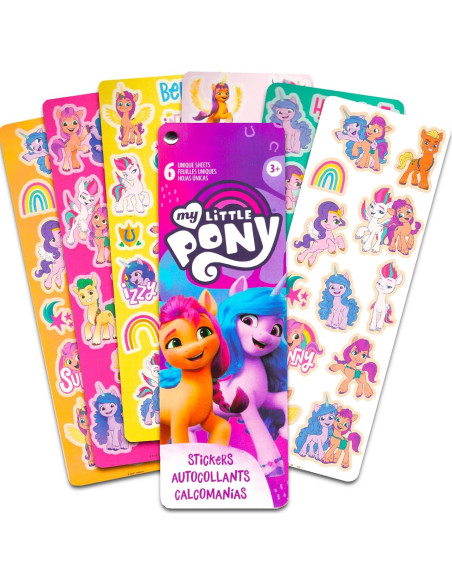 Set de Stickers Mis Pequeños Ponis - 16 Hojas Arcoíris Set de Stickers Mis Pequeños Ponis - 16 Hojas Arcoíris