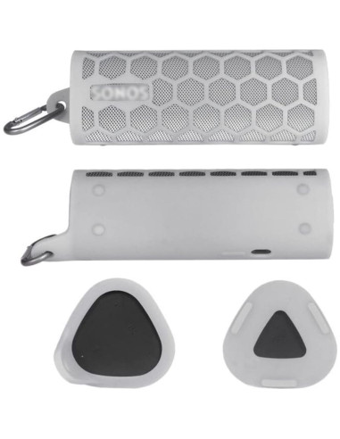Funda Silicona Flexible Seracle para Altavoz Sonos Roam Gris