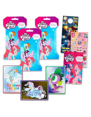 Stickers Holográficos Mi Pequeño Pony - Paquete Sorpresa 3 Pack