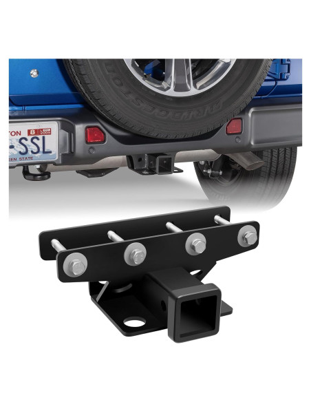 Kit Receptor de Enganche de Remolque CALLIERT para Jeep Wrangler 2007-2025 Kit Receptor de Enganche de Remolque CALLIERT para Jeep Wrangler 2007-2025