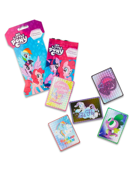 Stickers Holográficos Mi Pequeño Pony - Paquete Sorpresa 3 Pack Stickers Holográficos Mi Pequeño Pony - Paquete Sorpresa 3 Pack
