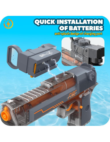 Pistola de Agua Eléctrica Coroiesty 500CC 7.92m para Niños