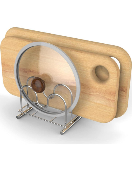 Soporte Organizador de Tablas de Cortar LENITH Acero Inoxidable Soporte Organizador de Tablas de Cortar LENITH Acero Inoxidable