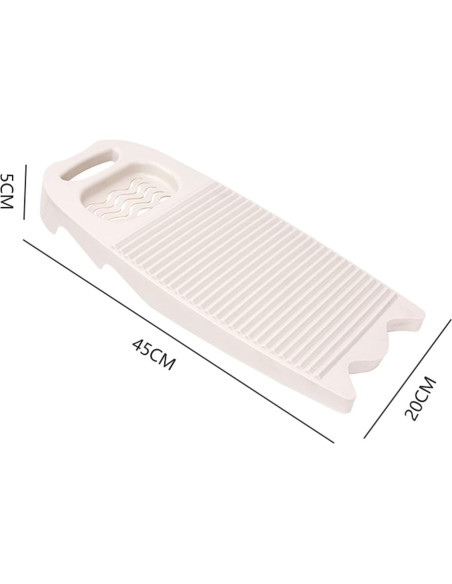 Tablero de Lavado Antideslizante Cansybil 39.9x20.5cm Blanco Tablero de Lavado Antideslizante Cansybil 39.9x20.5cm Blanco