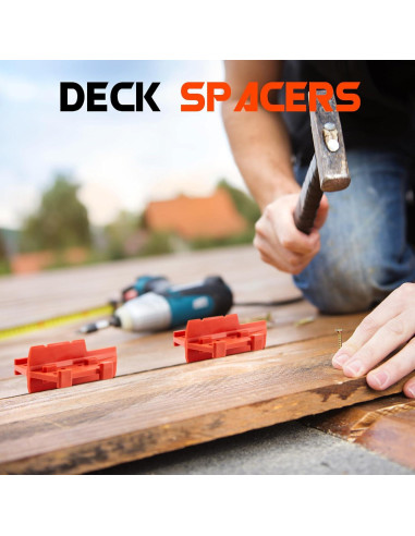 4 Espaciadores de Deck Naranja CroBlissful 1/8" y 3/16"