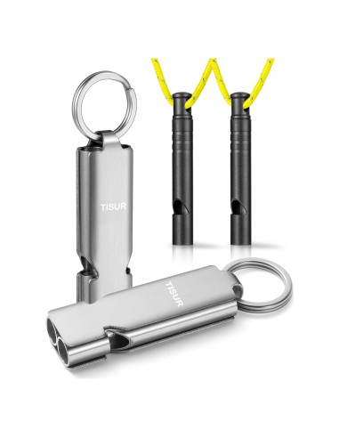 Silbatos de Seguridad TISUR 2pcs Titanio 120db Alta Calidad