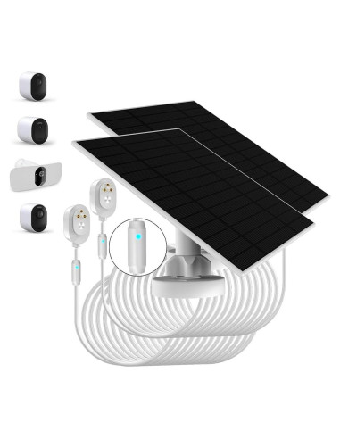 Panel Solar 6W LIFEMOI para Cámaras Arlo Pro 5S 2K, IP66